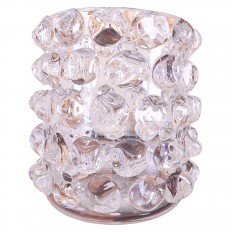 Monumental clear Murano glass vase